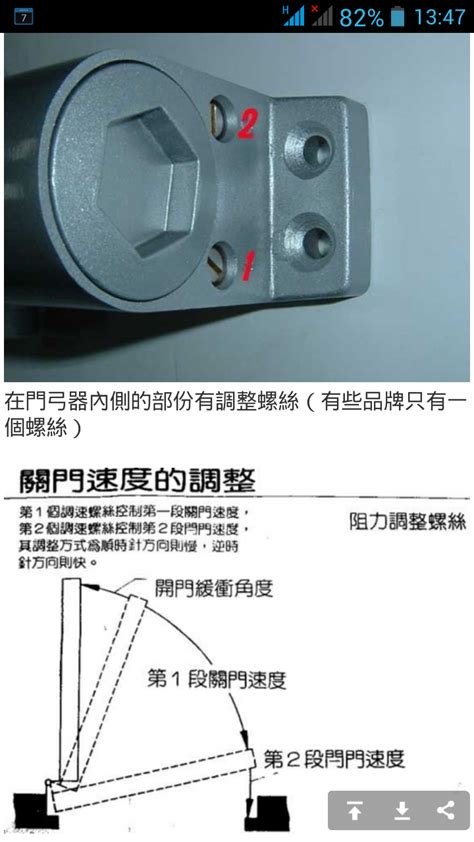 門弓器開門阻力調整